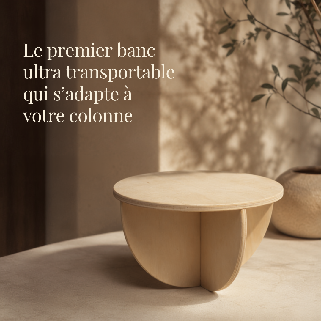 Noobeo - Le banc de méditation pivotant ultra transportable